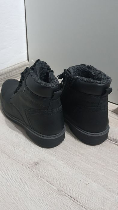 Ghete bărbați Lanetti – negre, îmblănite, confortabile