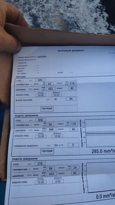 Форсунки на JOHN DEERE