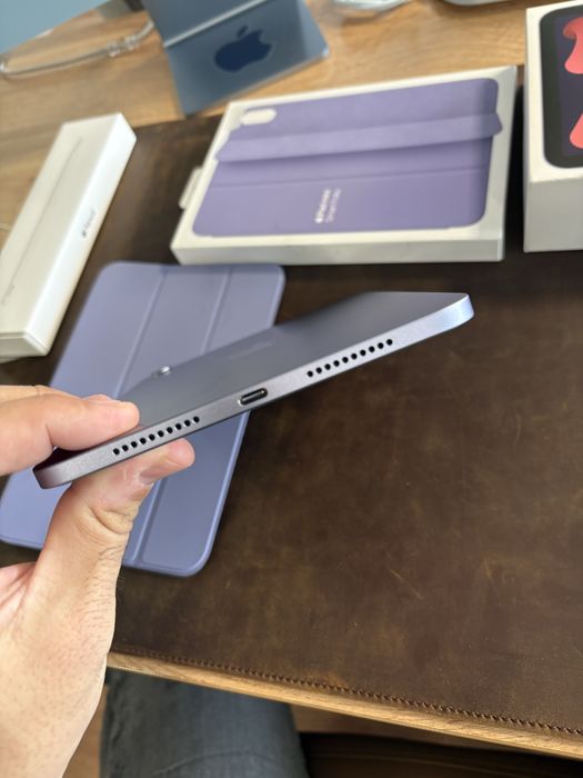 iPad mini 6th gen WiFi 64 gb purple + Apple Smart Folio + Apple Pencil