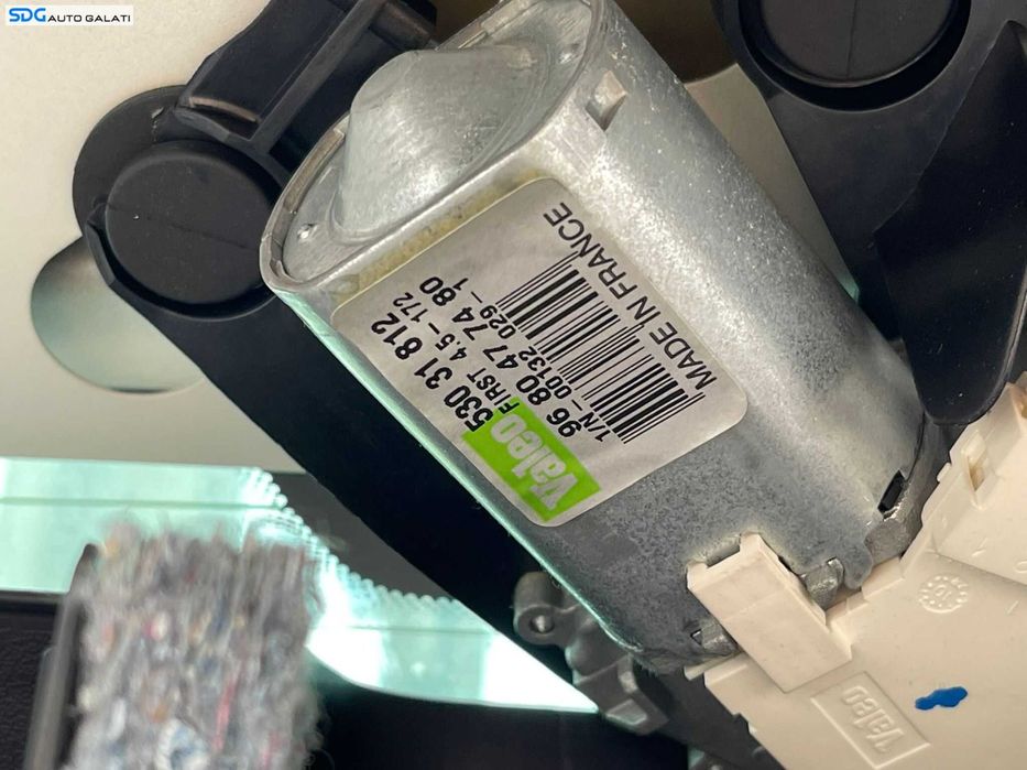 Motoras Brat Stergator Luneta Geam Sticla de pe Hayon Haion Portbagaj Peugeot 207 2007 - 2013 Cod 9680477480 [C6110]