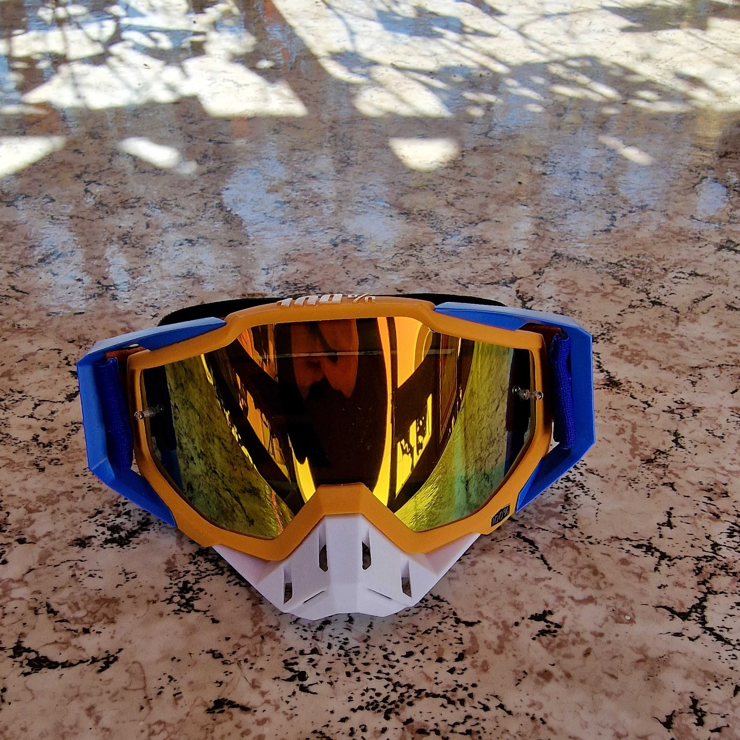 Мотокрос ендуро очила goggles гугълс за каска 100% процента gogles