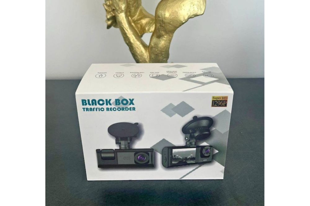 Cameră auto Blackbox Traffic Recorder Tripla, Super HD 1296P