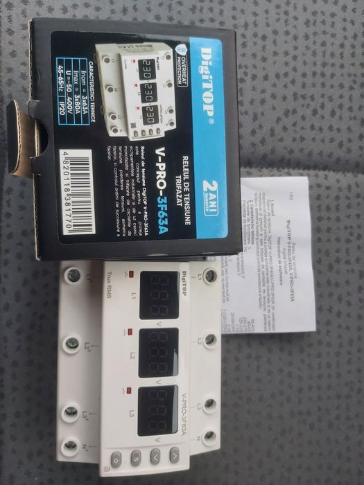 Releu protectie DigiTop V Pro 3f63A trifazat 63A