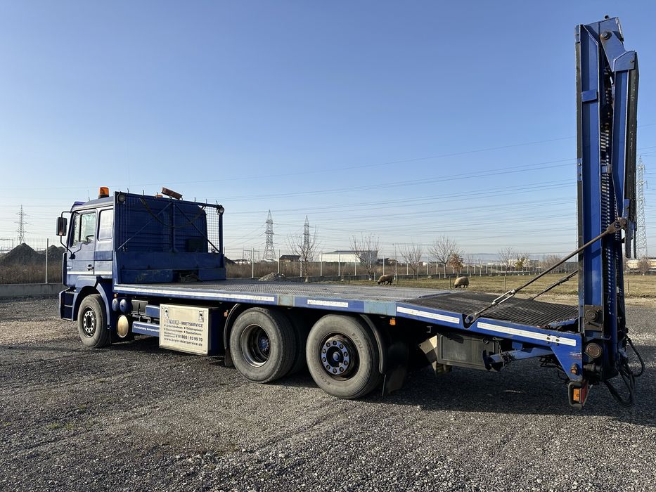 Man Platforma Trailer Transport utilaje Troliu Rampe Hidraulice