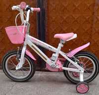 Детски велосипед със светеща метална рамка 12" Moni, 1290, розов, 3 го
