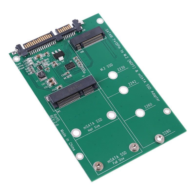 Adaptor SSD Msata si M.2 NGFF la SATA III cod 151