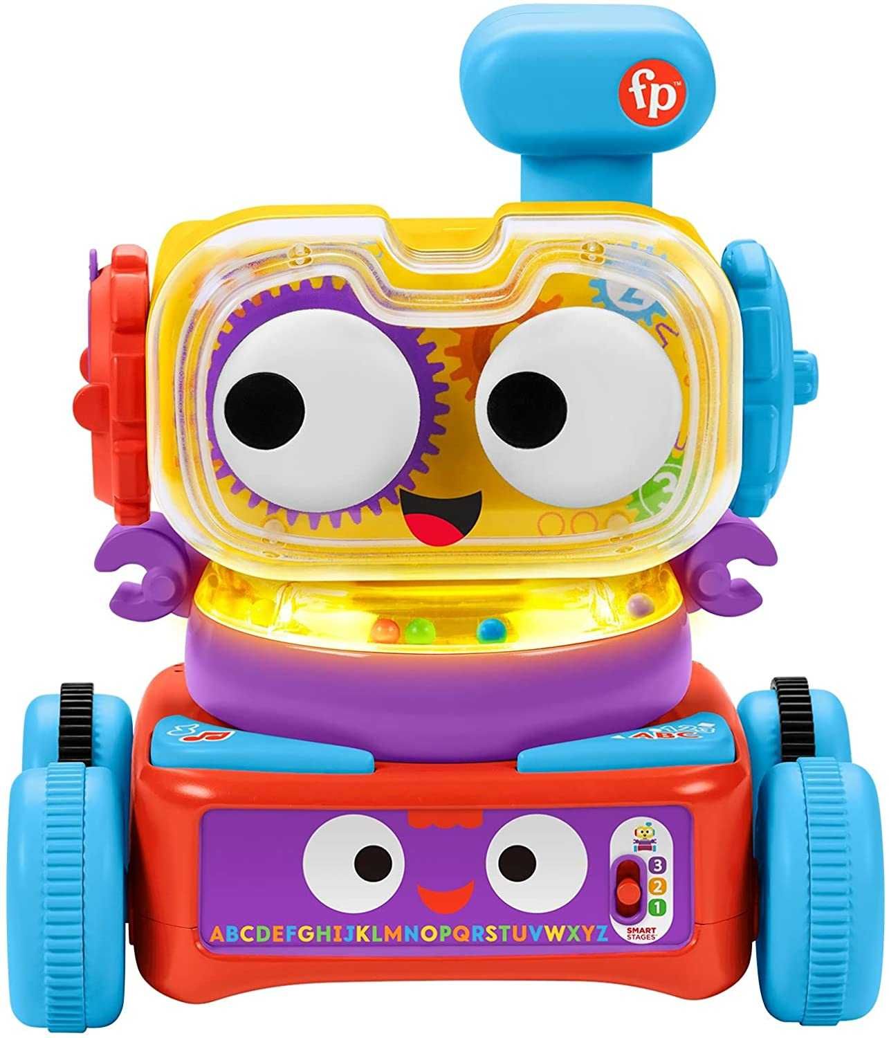 Интерактивен робот 4 в 1 Fisher Price Обучаващ бот с музика и светлини