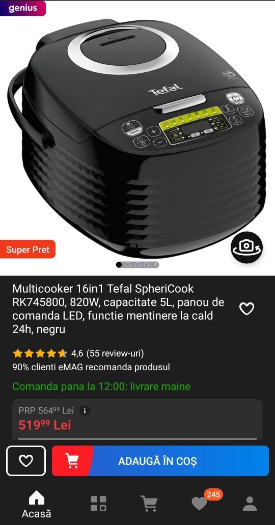 Tefal Multicooker Sphericook 16in1