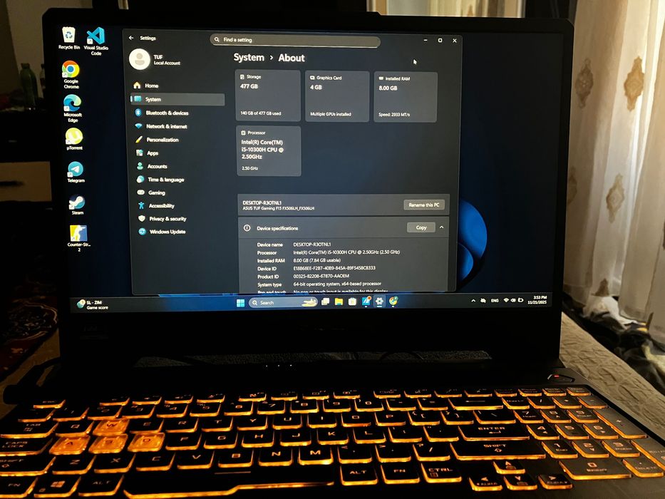 Asus TUF Gaming F15 2022