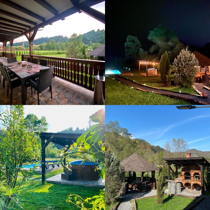 Cabana cu piscina și ciubar / jacuzzi