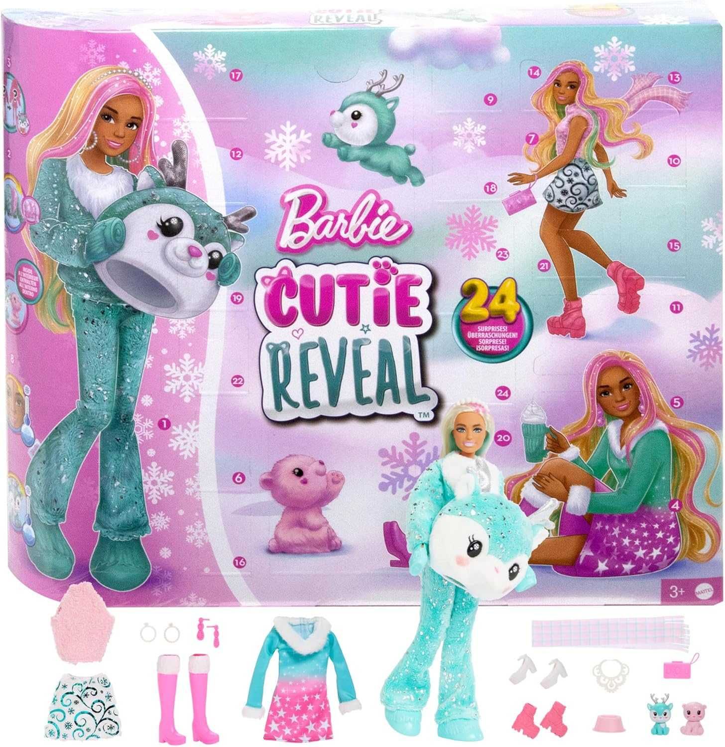 Barbie Cutie Reveal Барби Кукла Супер изненада Коледен календар адвент