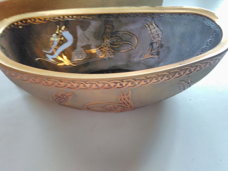 Декоративна купа, Paşabahçe luxury ottomans, ръчно рисувана