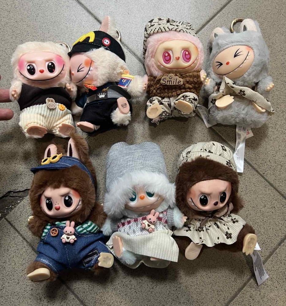 Labubu играчки Лабубу ключодържател 17см