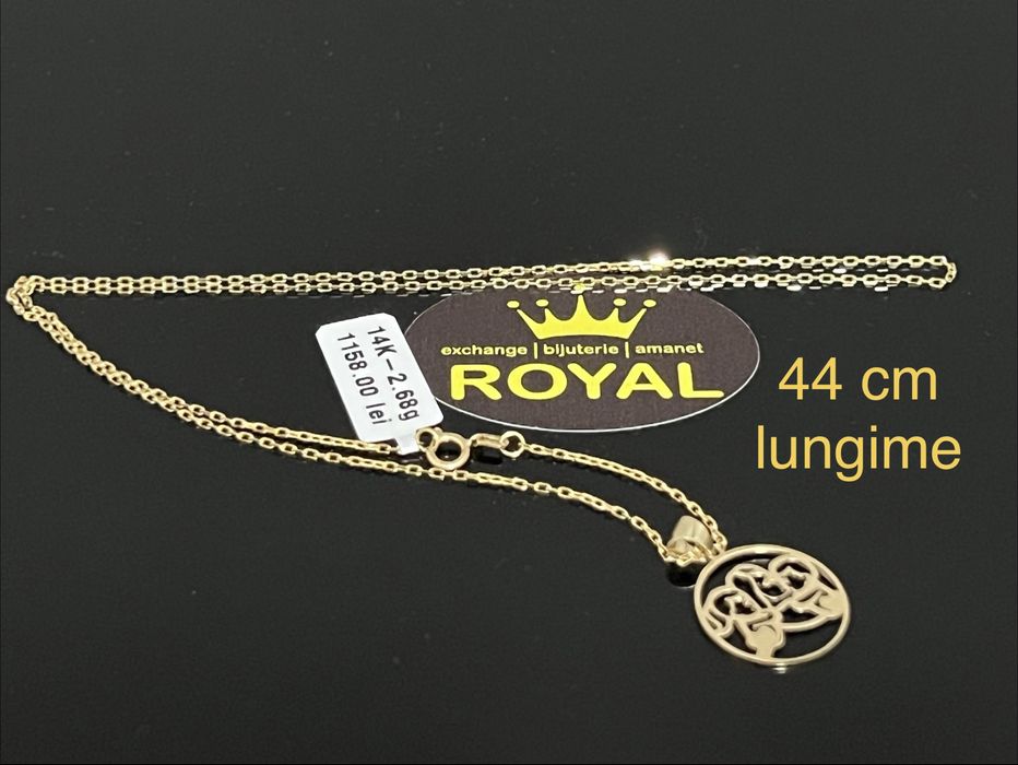 Bijuteria Royal CB : Lănțișor damă aur 14k 2,68 grame