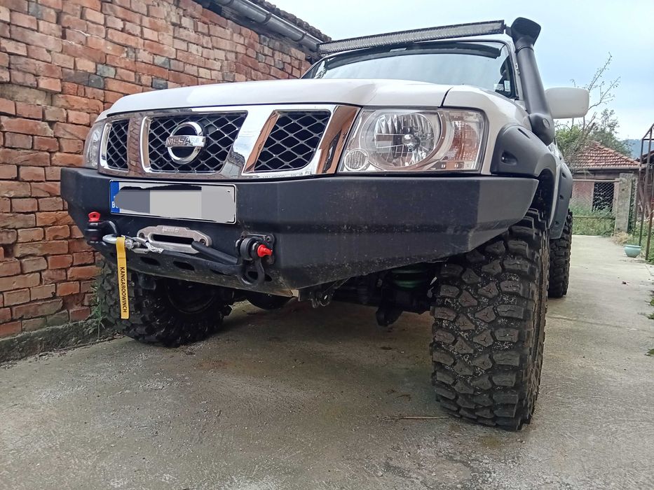 Метални силови брони за Нисан Патрол У61 face,Чероки WJ,Паджеро 2008г
