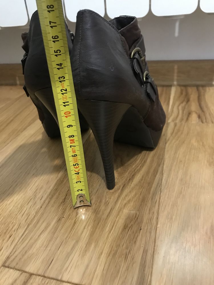Ботуши- обувки с висок ток нови , размер 37-38