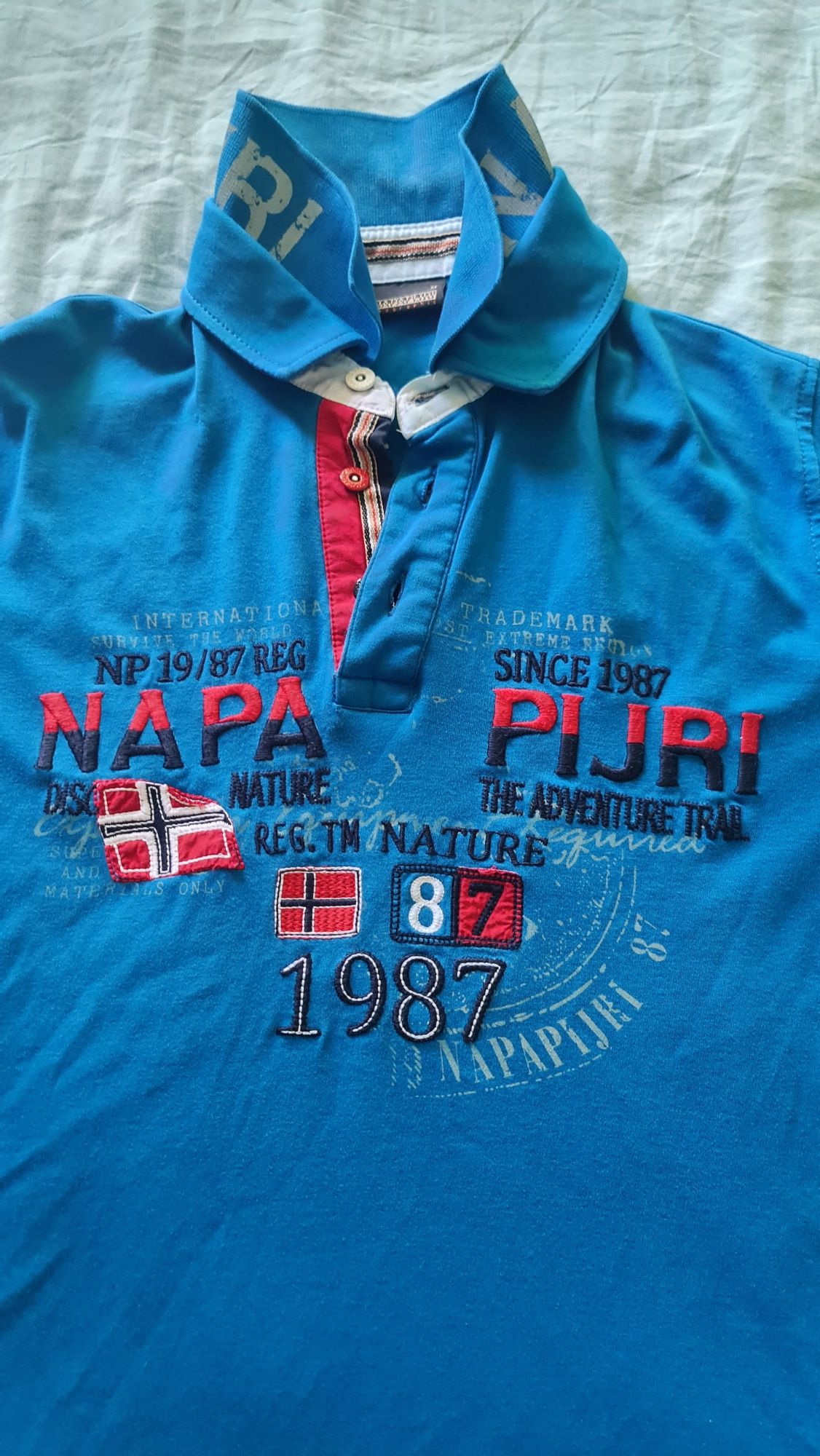 Мъжка блуза с яка NAPAPIJRI размер М