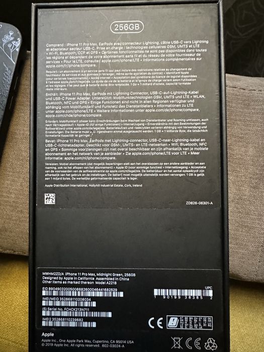 Iphone 11 Pro Max. Midnight Green, 256GB