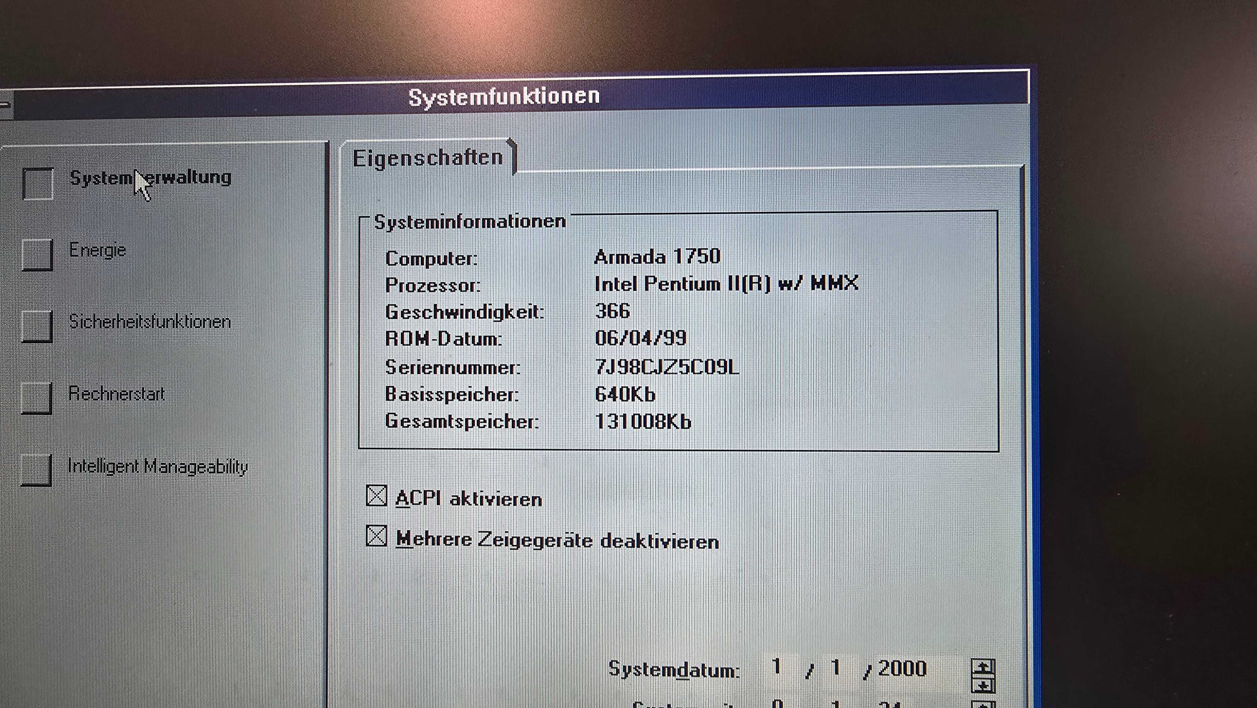 Лаптоп Compaq Armada 1750 Ретро Pentium II