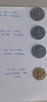Monede romanesti anul 1992-1994 -100 lei,si 50 lei 1992 pret 500 lei