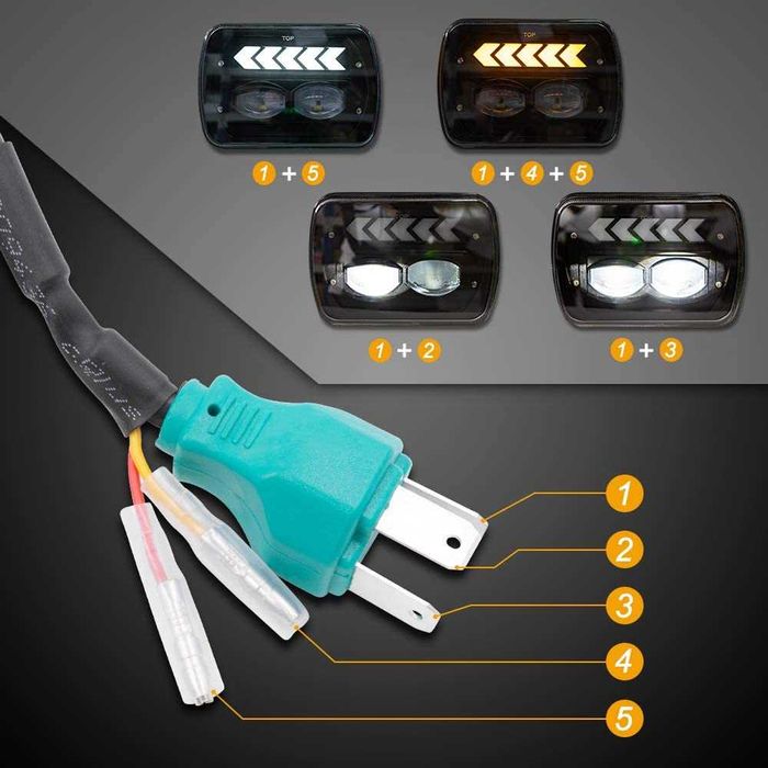 Set Faruri Wrangler YJ / Cherokee XJ 150W Patrol Landcruiser L200