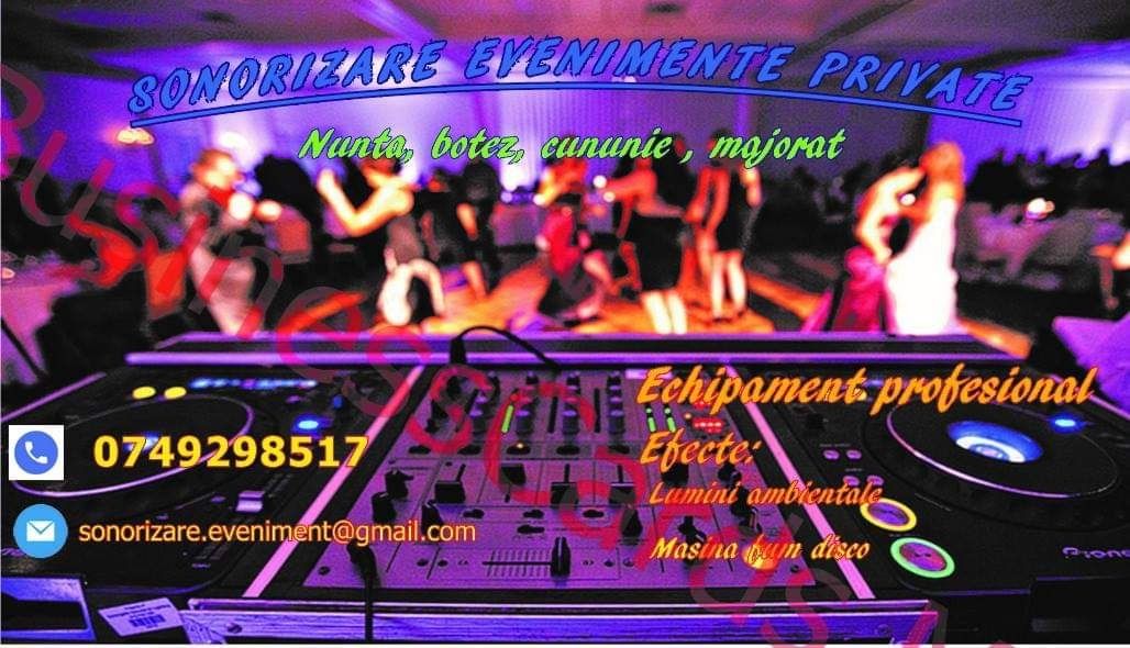 Dj Sonorizare Evenimente Private