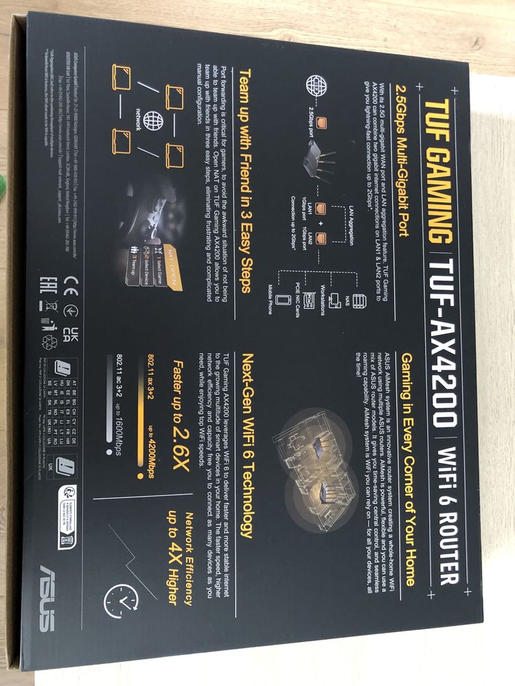 Рутер Asus Tuf Gaming - AX4200 WIFI6