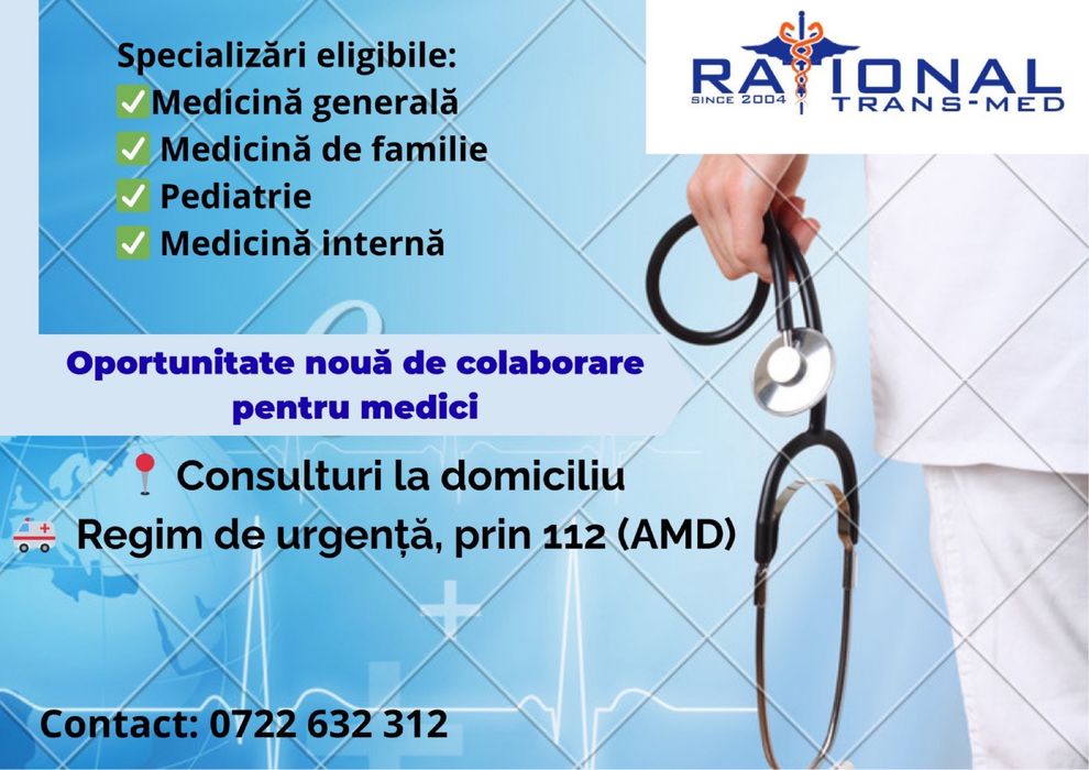 Angajare medici - Consulturi la domiciliu