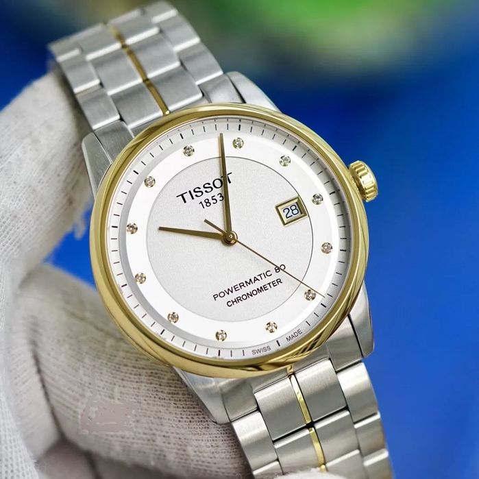 Ceas Tissot, Automatic (Powermatic 80), cu diamante, COSC