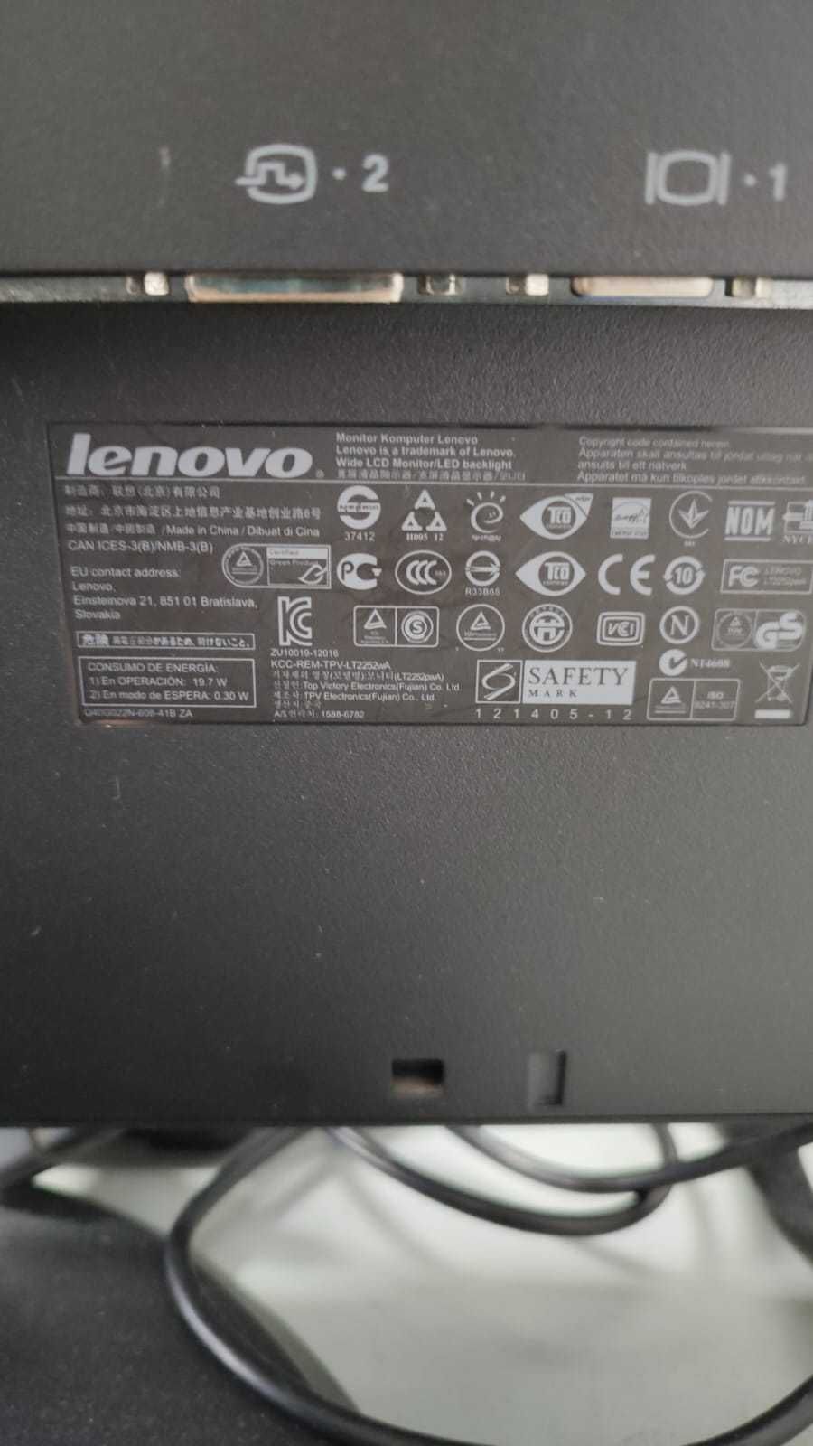 Monitor Lenovo ThinkVision LT2252pwA