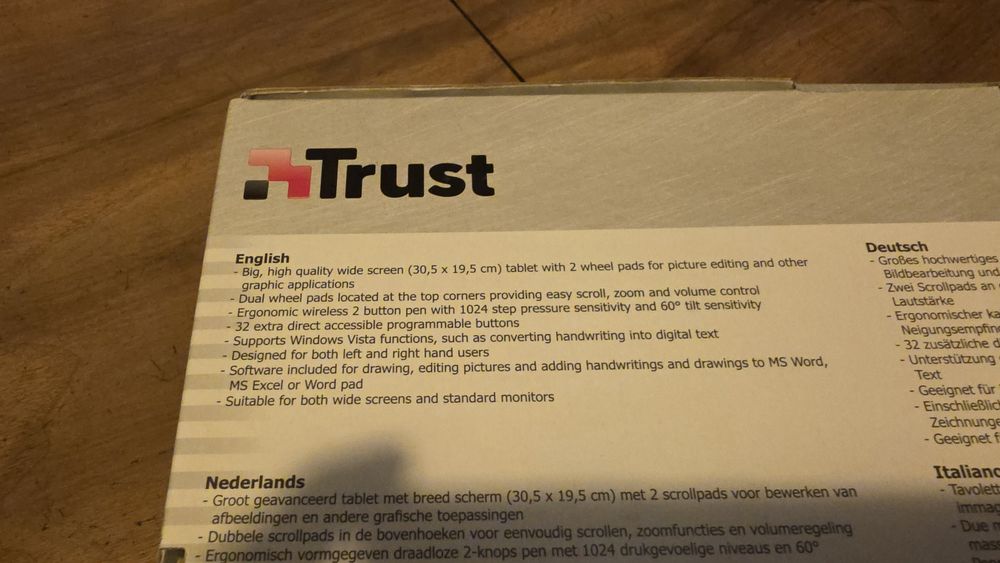 Широкоекранен графичен таблет Trust TB-7300