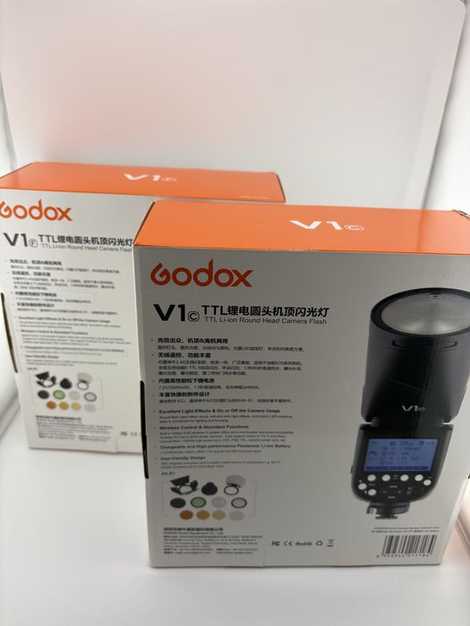 Godox V1 Blit TTL cu Cap Rotund pentru Sony/ Nikon