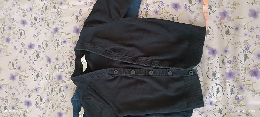 Lot Cardigan pulover bleumarin școală măsura 110 116