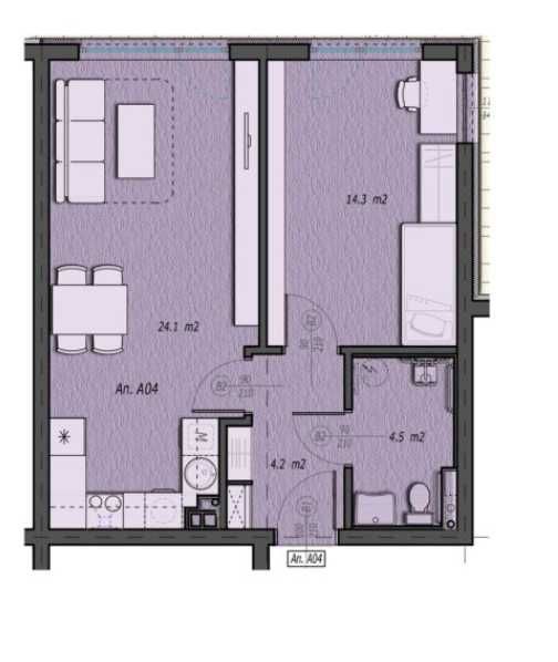 Продава се Двустаен апартамент в София, Малинова долина - 64 кв.м за 1661 €/кв.м - Снимка #1
