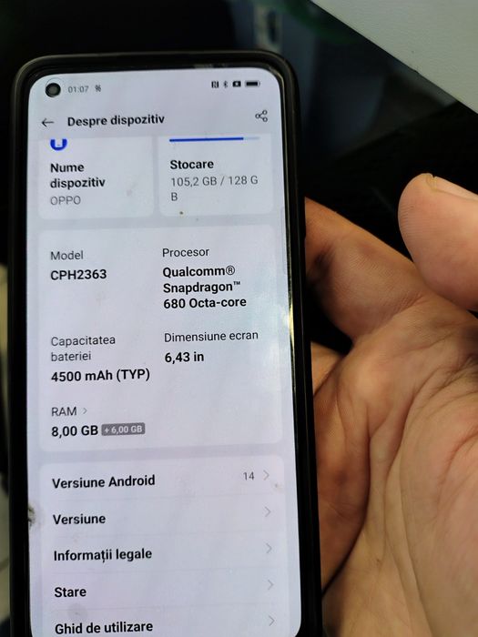Oppo Reno 7 4G 128 G, 8G