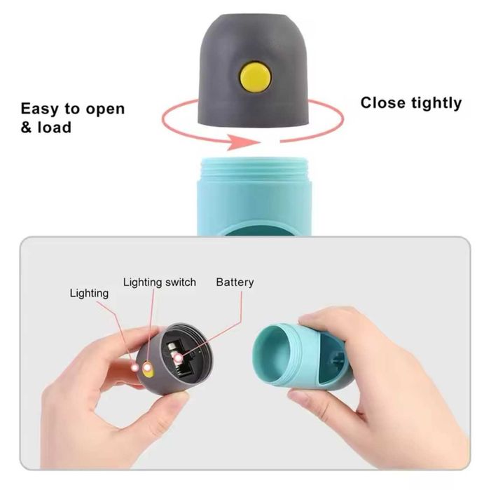 Suport Saci pentru catei cu lumina LED plus 5 saci cadou