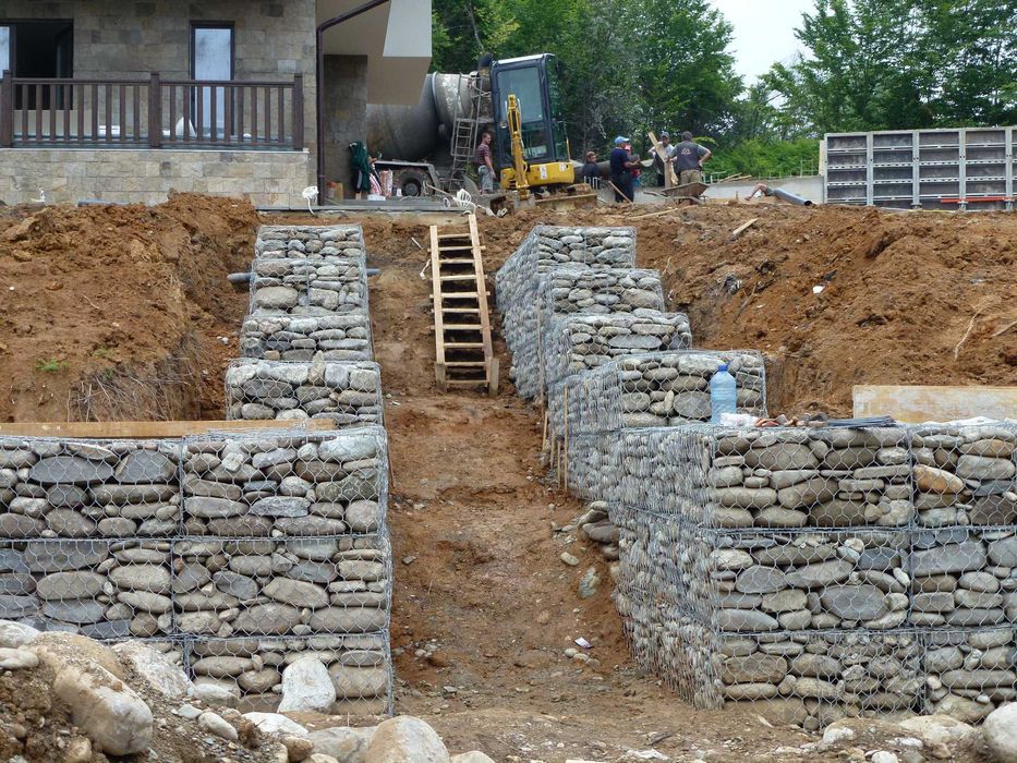 ГАБИОНИ за ПОДПОРНИ стени Произвеждаме ПЛЕТЕНИ Габиони за укрепване