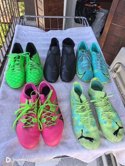 Запазени бутонки nike tiempo,mercurial,phantom, както puma и adidas39н