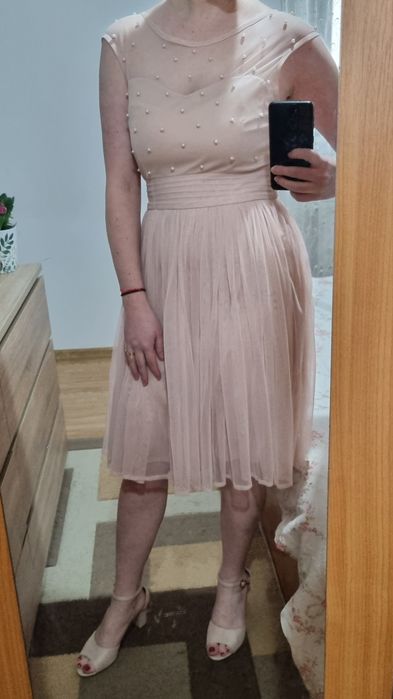 Rochie din tulle cu aplicații Marimea M