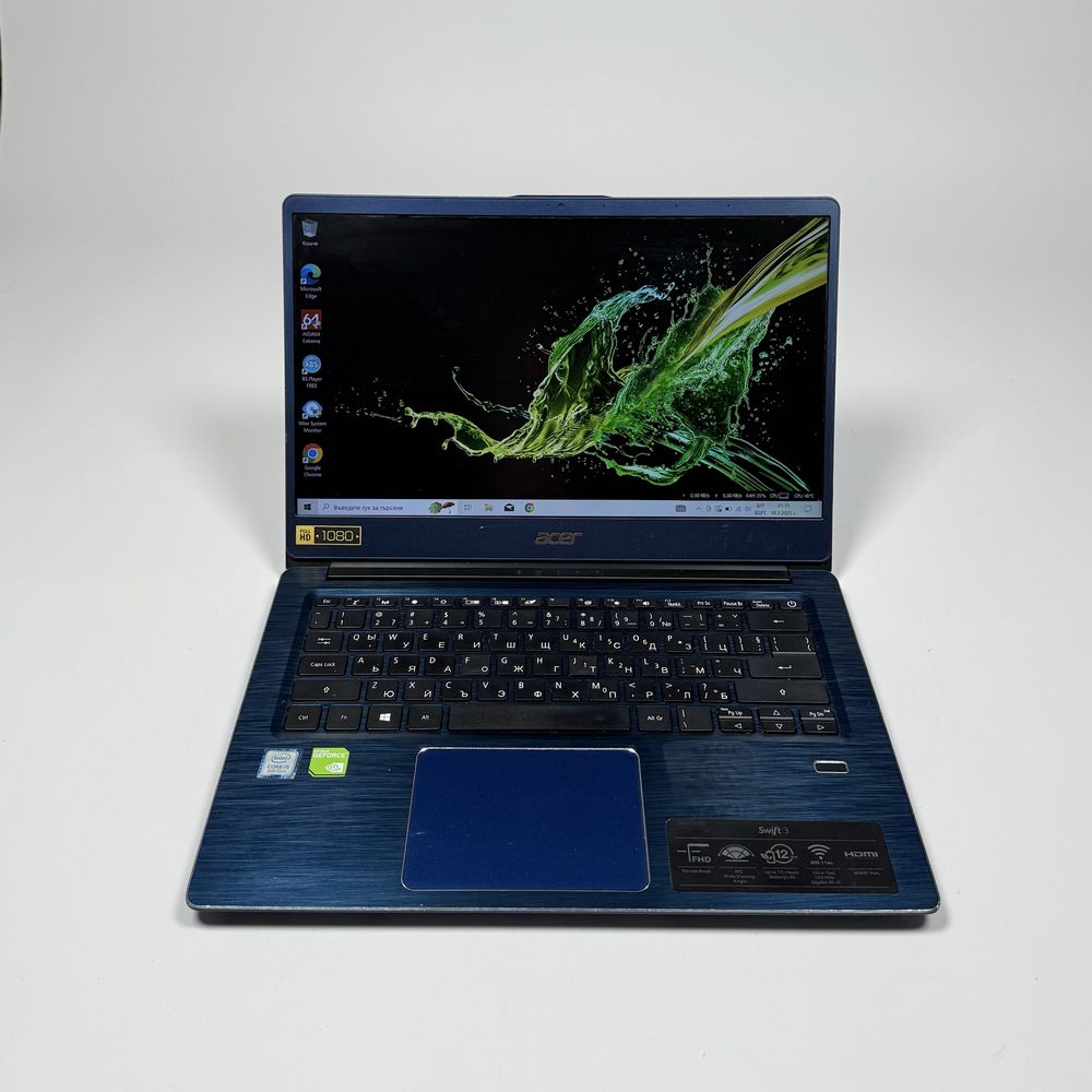 Acer Swift SF314-56/14” IPS/i5-8265U/NVIDIA MX150/256GB NVMe+1TB
