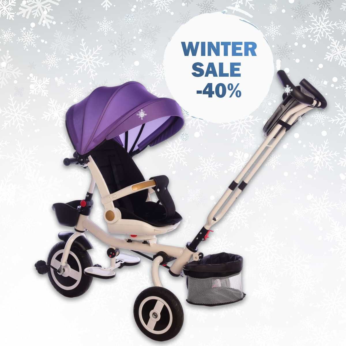 Tricicleta 3in1 copii ultra pliabila-40%winter DEALS