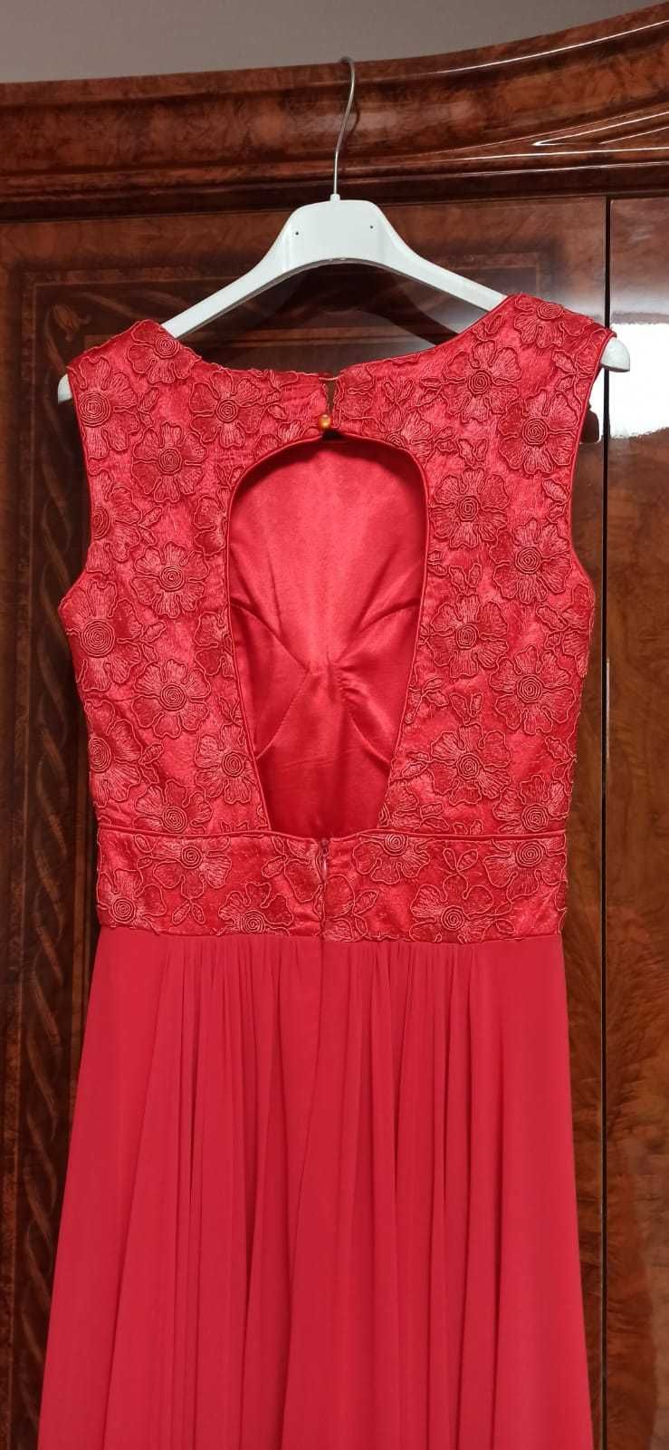 rochie lungă de ocazie- roșie