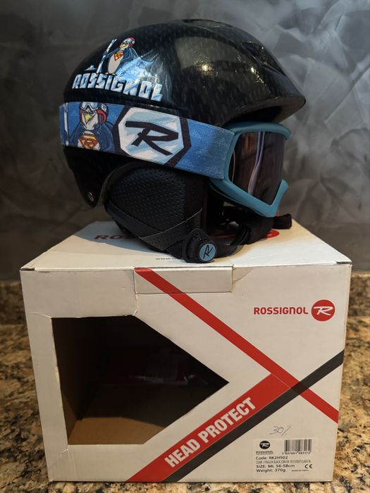 Детска ски каска с очила Rossignol