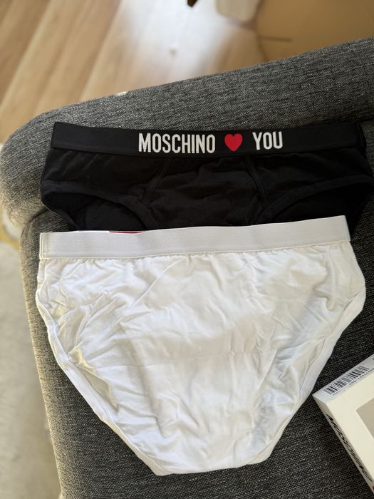 Moschino Love You set 2 chiloti alb/negru marimea L noi originali