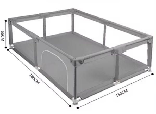 Бебешка мека ограда за игра 150x180x65-66 cm Кошара Предпазна Ограда