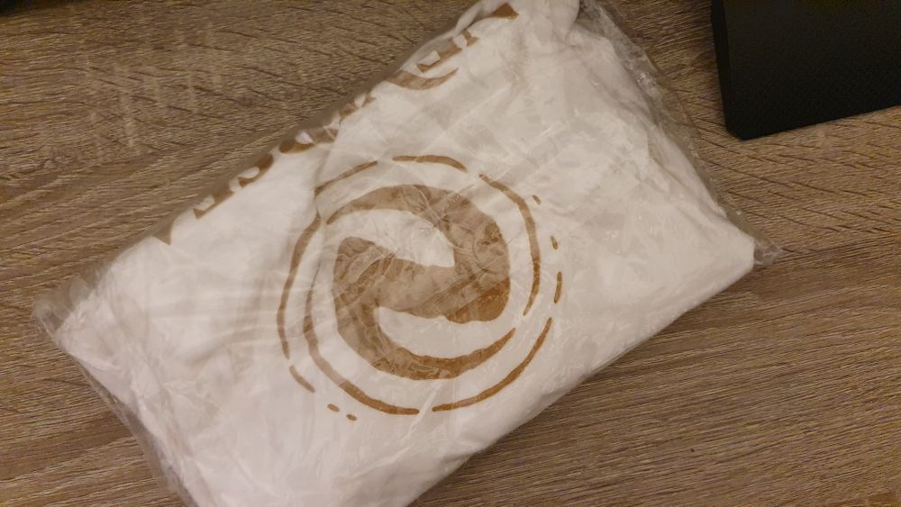 Tricou Damă V-Neck NEVERSEA FESTIVAL, Bumbac 100%, Alb-Gold, Mărime S