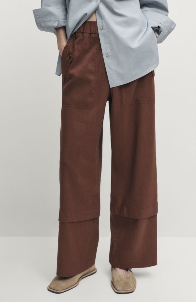 Pantaloni Massimo Dutti din in