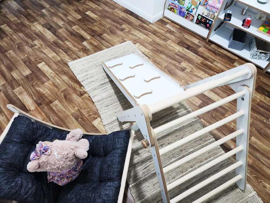 4in1 Triunghi Pikler de catarare +rampa+ semicerc, Montessori Pickler