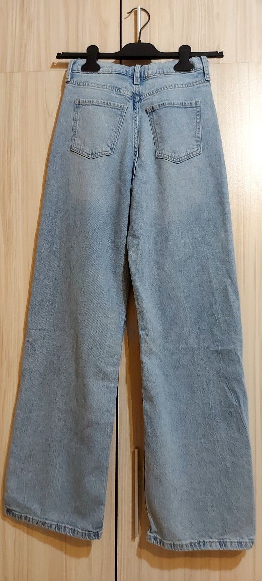 Дънки h&m с широк крачол