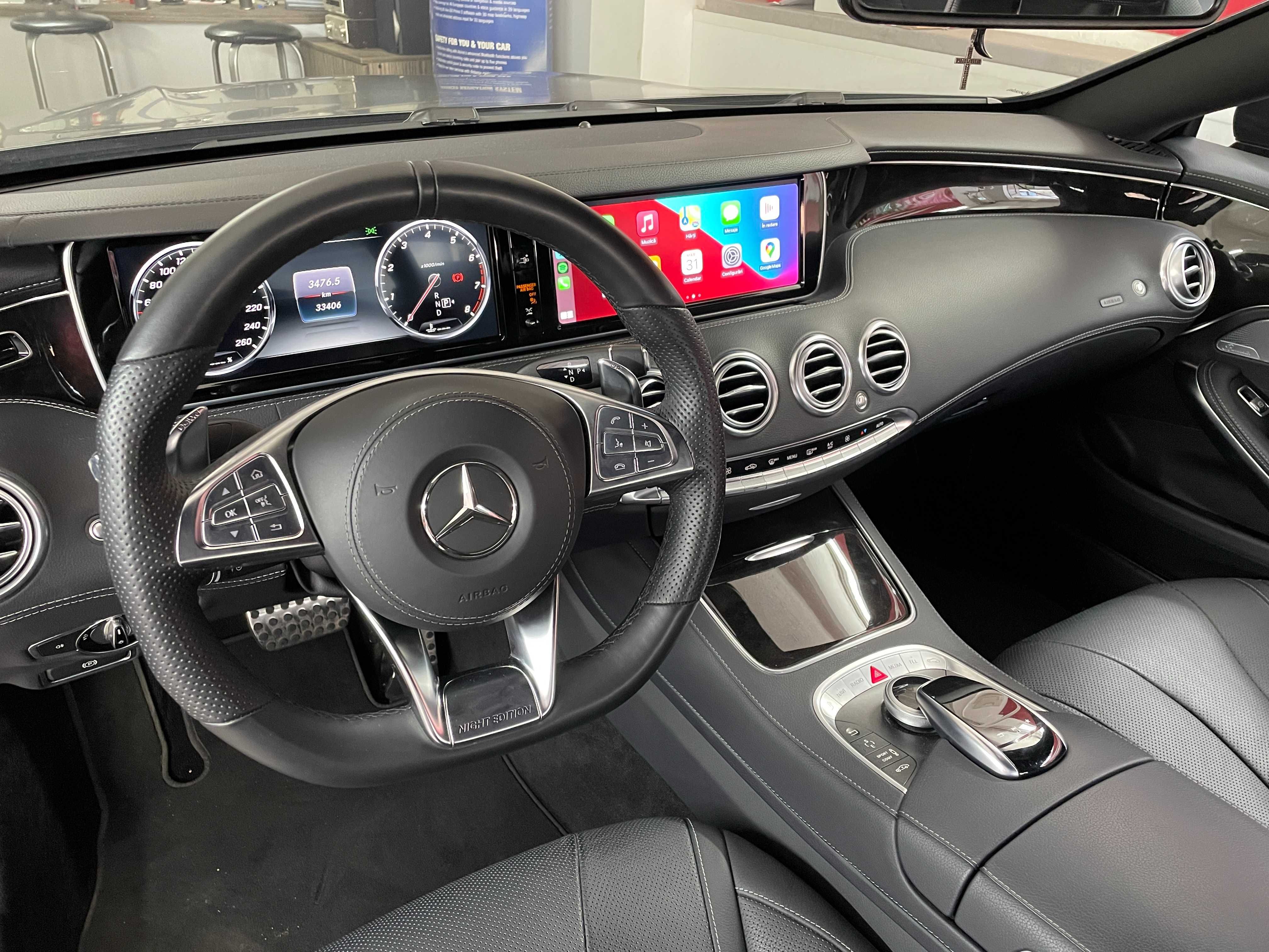 Apple CarPlay Wireless Android Auto pentru Mercedes S Class (W222)